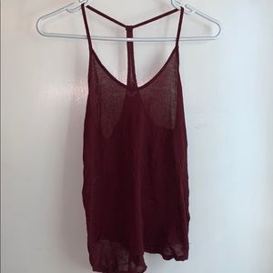 Urban outfitters (silence+noise) maroon tank